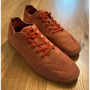 SUAVS Knit Sneakers Men's 11 Red Rust Lightweight Travel Casual Shoes
